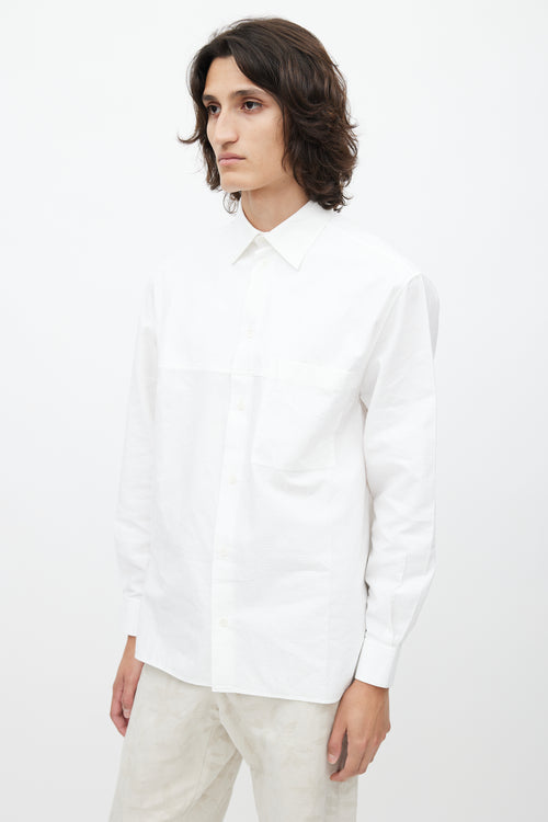 Loewe White Jacquard Monogram Shirt