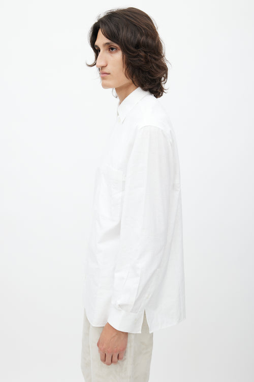 Loewe White Jacquard Monogram Shirt