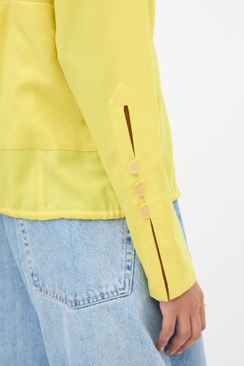 Loewe Yellow Semi Sheer Back Pocket Shirt