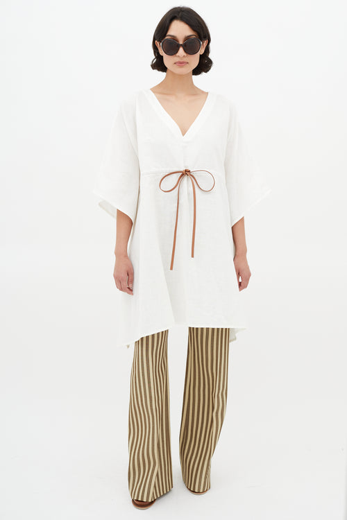 Loewe x Paula
s Ibiza White Linen Tunic