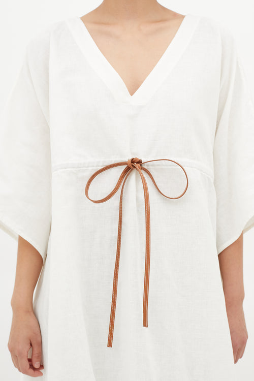 Loewe x Paula
s Ibiza White Linen Tunic