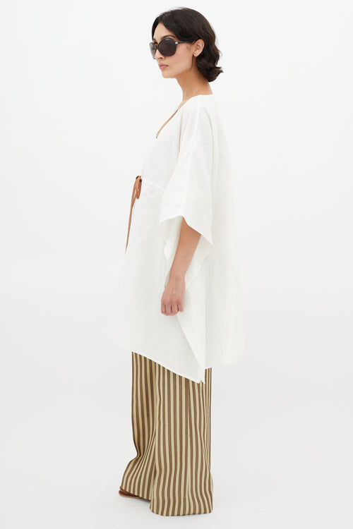 Loewe x Paula
s Ibiza White Linen Tunic