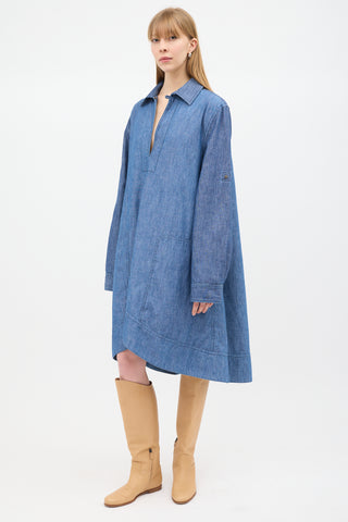 Loewe Blue Chambray Tunic Dress