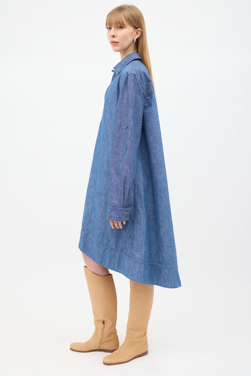 Loewe Blue Chambray Tunic Dress