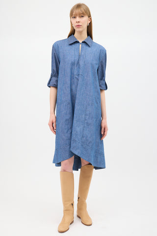 Loewe Blue Chambray Tunic Dress