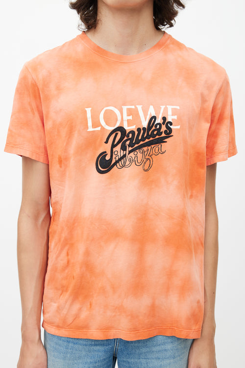 Loewe x Paula
s Ibiza Orange Tie Dye T-Shirt