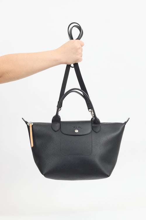 Longchamp Black Le Pliage City Crossbody Bag