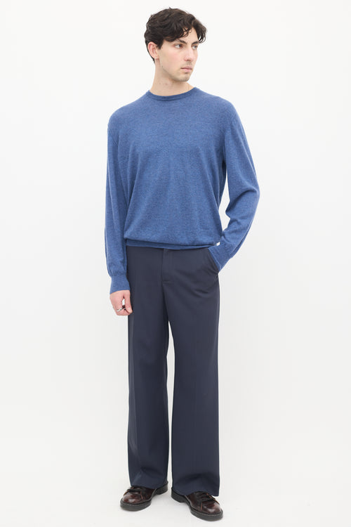 Loro Piana Blue Crewneck Sweater