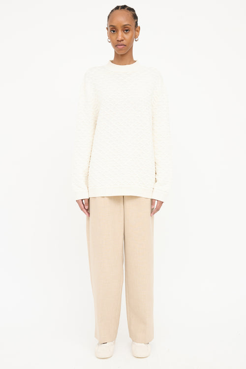 Loro Piana Silk Knit Textured Sweater