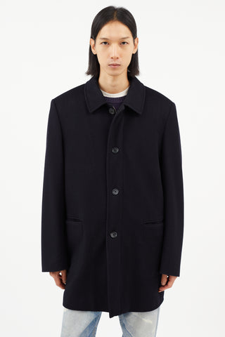 Loro Piana Navy Wool Jacket