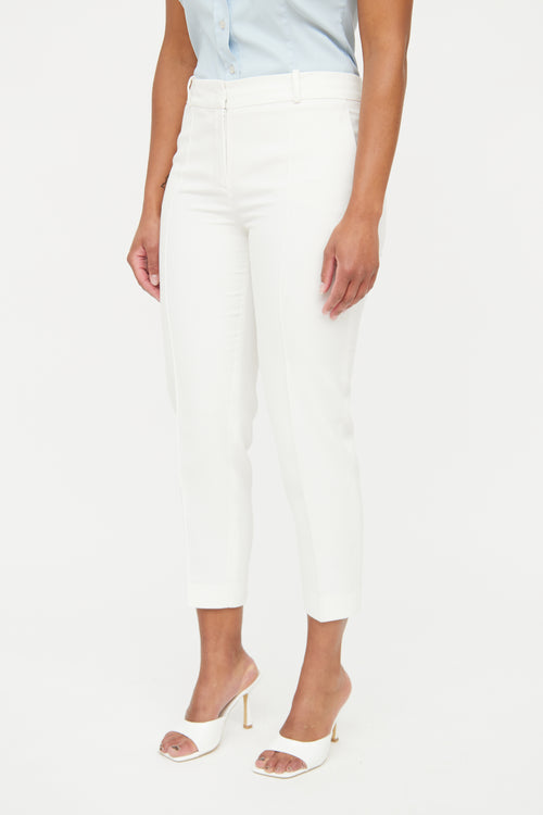 Loro Piana White Pleated Pant