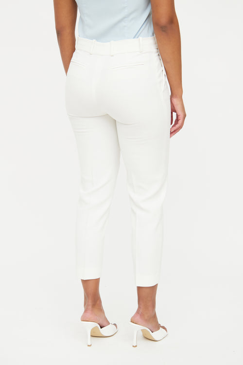 Loro Piana White Pleated Pant