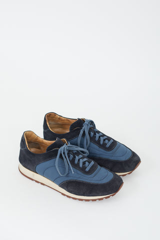 Loro Piana Blue Suede 
Nylon Sneaker