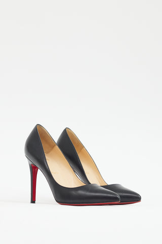 Christian Louboutin Black Leather Kate 100 Pump