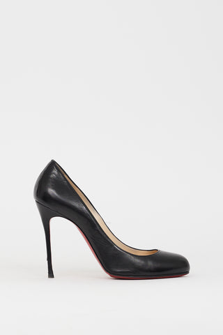 Christian Louboutin Black Leather Fifi 110 Pump