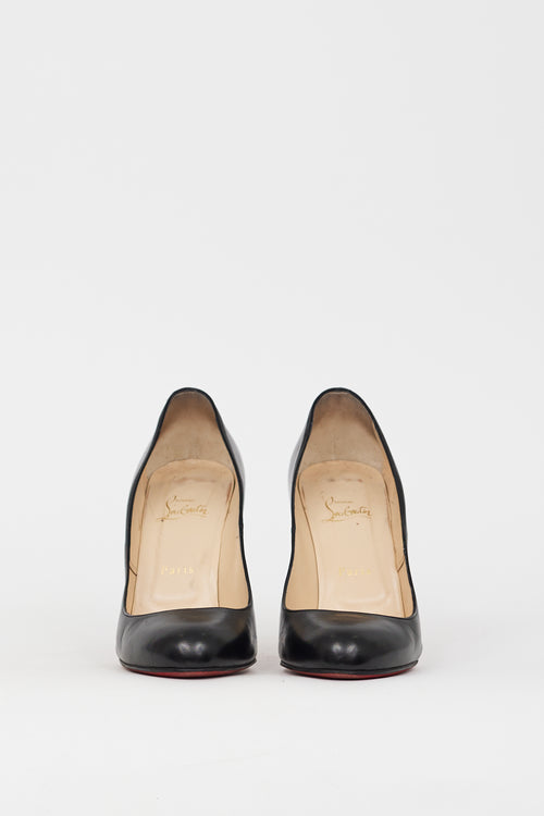 Christian Louboutin Black Leather Fifi 110 Pump