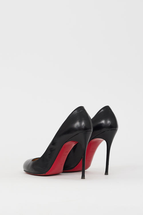 Christian Louboutin Black Leather Fifi 110 Pump