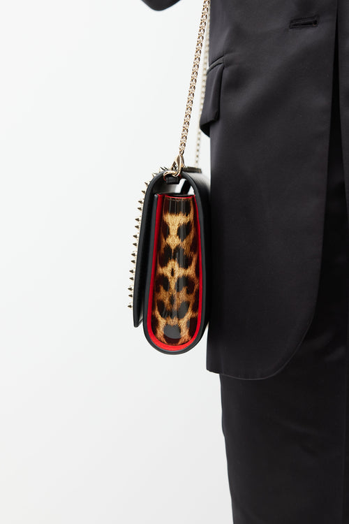 Christian Louboutin Black 
Multicolour Paloma Studded Bag