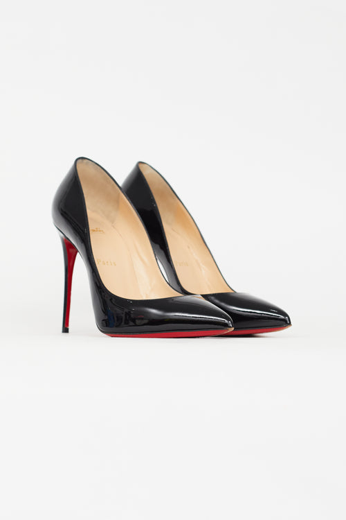 Christian Louboutin Black Patent Pointed Toe Pump