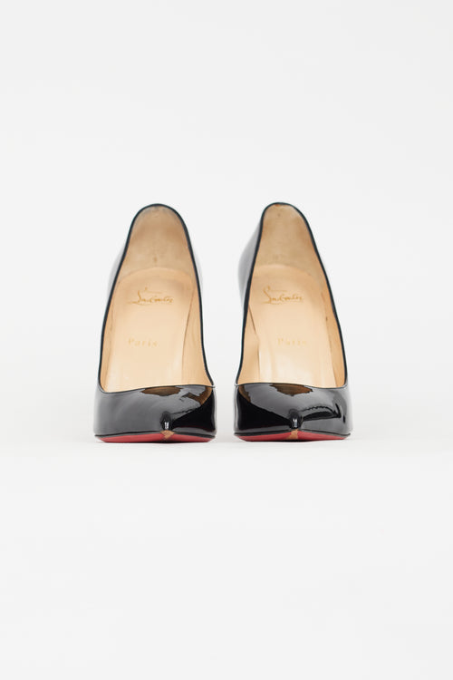 Christian Louboutin Black Patent Pointed Toe Pump