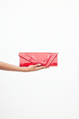 Christian Louboutin Red Patent So Kate Clutch