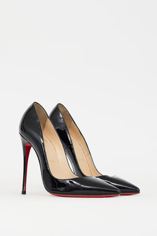 Christian Louboutin Black Patent Leather Kate 120 Pump