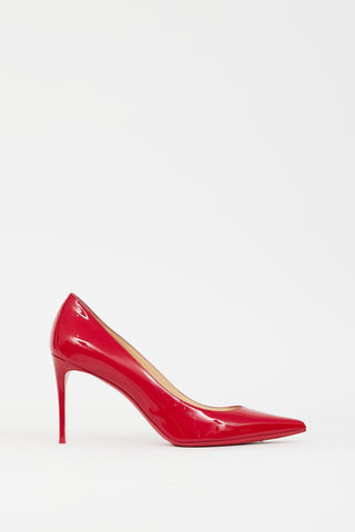 Christian Louboutin Red Patent Leather Kate 100 Pump