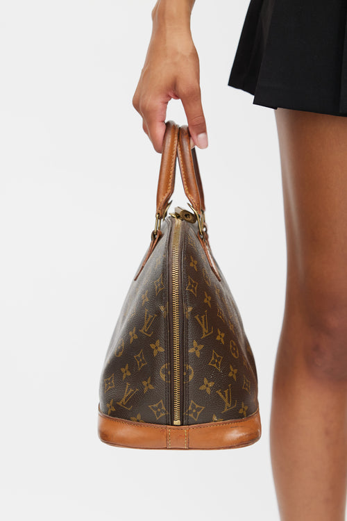 Louis Vuitton 1996 Brown Monogram Alma PM Bag