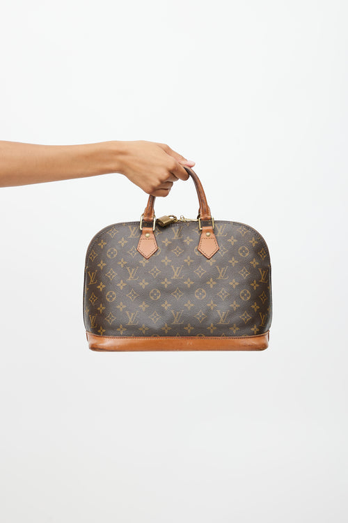 Louis Vuitton 1996 Brown Monogram Alma PM Bag