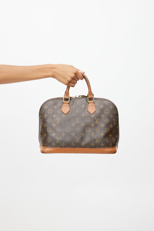 Louis Vuitton 1996 Brown Monogram Alma PM Bag