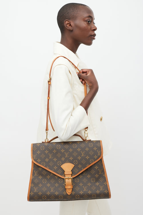 Louis Vuitton 1998 Brown Monogram Beverly Bag