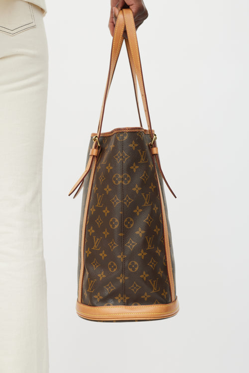 Louis Vuitton 1998 Brown Monogram Bucket GM Bag