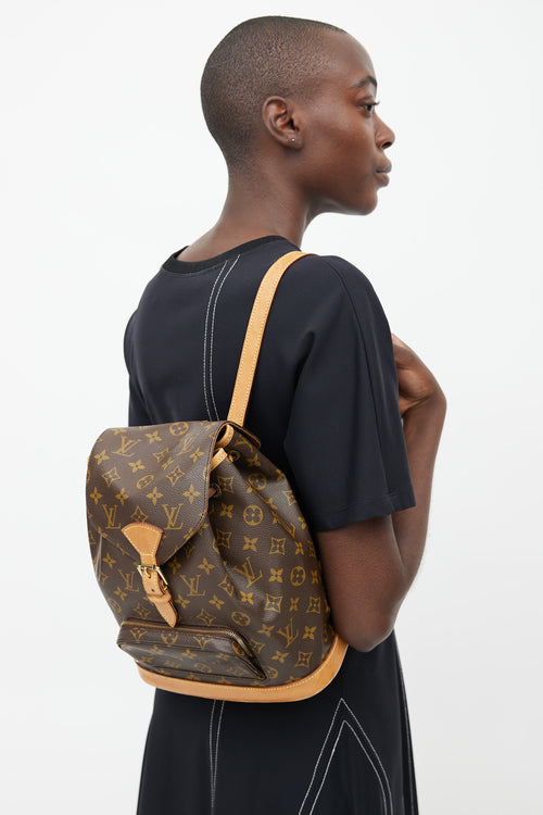 Louis Vuitton 1998 Brown Monogram Canvas Montsouris Backpack