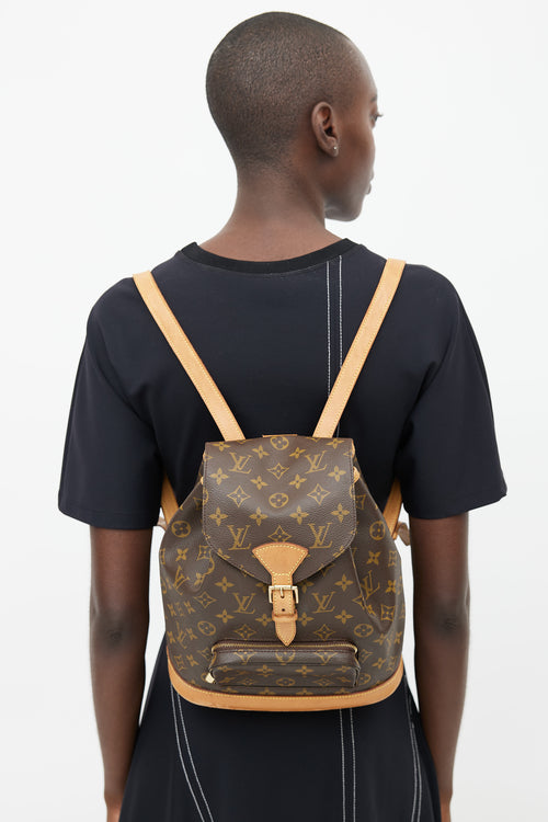 Louis Vuitton 1998 Brown Monogram Canvas Montsouris Backpack