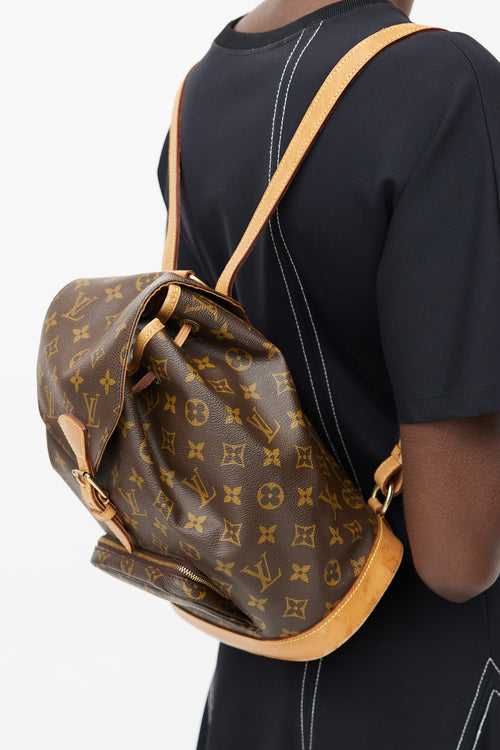 Louis Vuitton 1998 Brown Monogram Canvas Montsouris Backpack