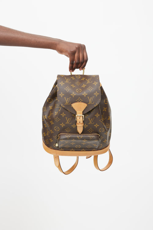 Louis Vuitton 1998 Brown Monogram Canvas Montsouris Backpack