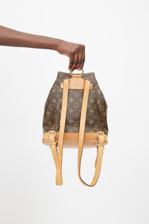 Louis Vuitton 1998 Brown Monogram Canvas Montsouris Backpack