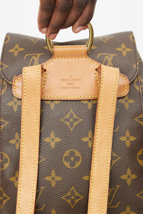 Louis Vuitton 1998 Brown Monogram Canvas Montsouris Backpack