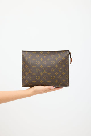 Louis Vuitton 1999 Brown Monogram Poche Toilette Pouch