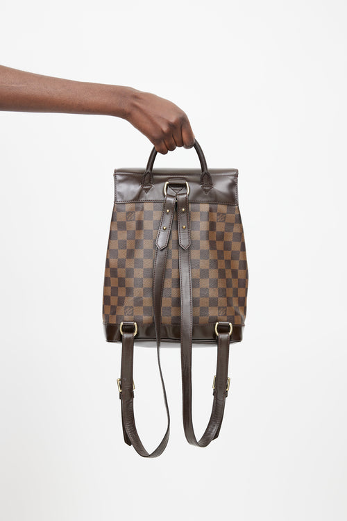 Louis Vuitton 2000 Brown Damier Ebene Soho Backpack