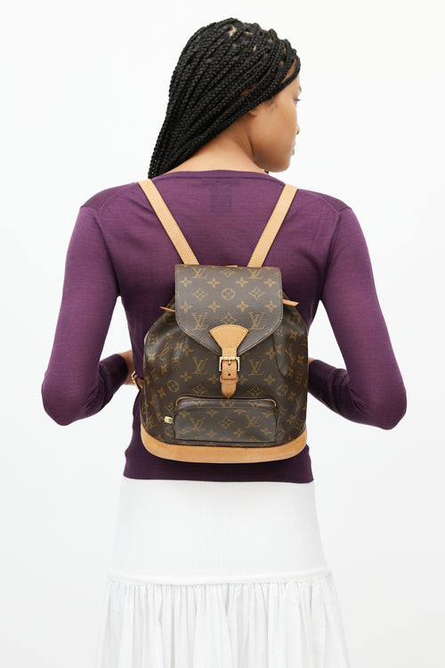 Louis Vuitton 2000 Brown Monogram Montsouris Backpack