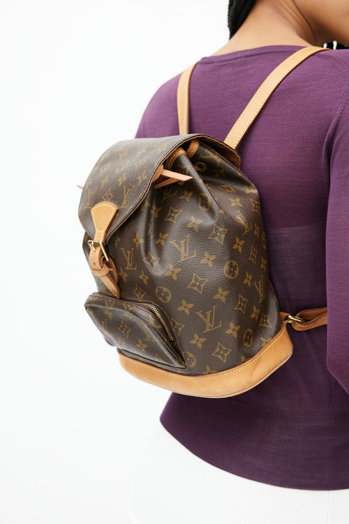 Louis Vuitton 2000 Brown Monogram Montsouris Backpack