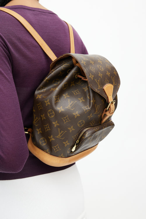 Louis Vuitton 2000 Brown Monogram Montsouris Backpack