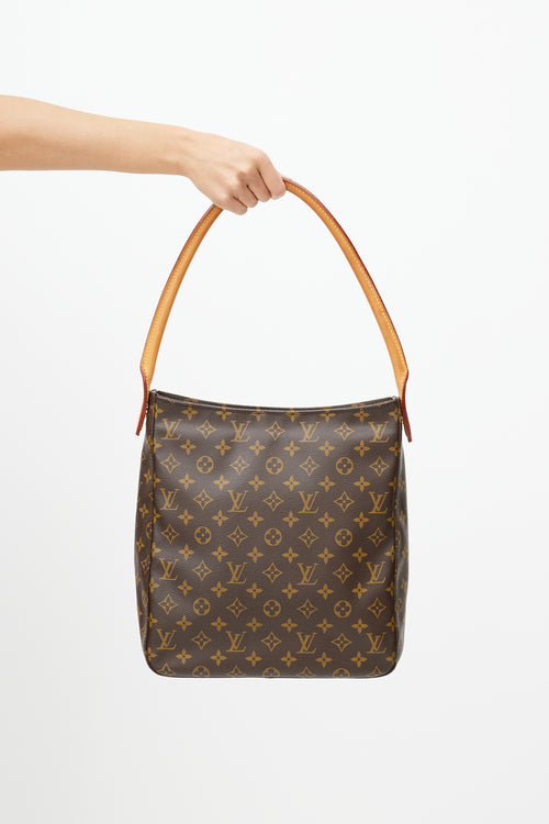 Louis Vuitton Brown Looping Monogram Tote