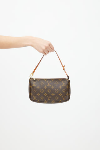 Louis Vuitton 2001 Brown Monogram Pochette Accessoires Bag