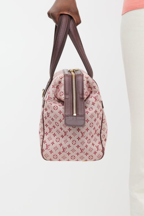 Louis Vuitton 2001 Burgundy Monogram Canvas Josephine Bag