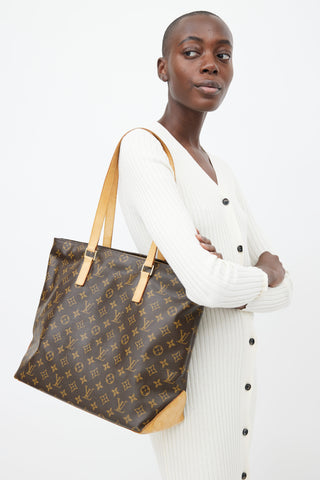 Louis Vuitton 2006 Brown Monogram Canvas Cabas Mezzo Tote Bag