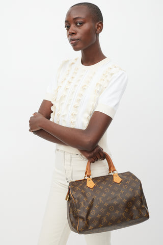 Louis Vuitton 2008 Brown Monogram Speedy 30 Bag