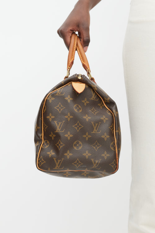 Louis Vuitton 2008 Brown Monogram Speedy 30 Bag