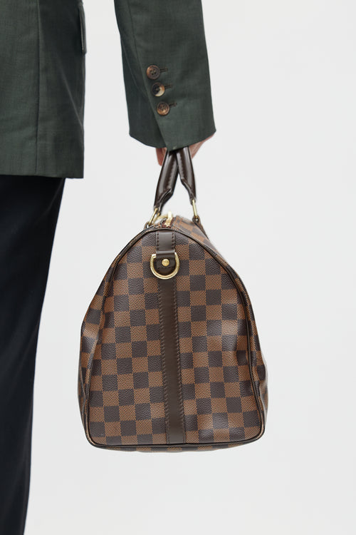 Louis Vuitton 2013 Brown Damier Ebene Speedy 35 Bag